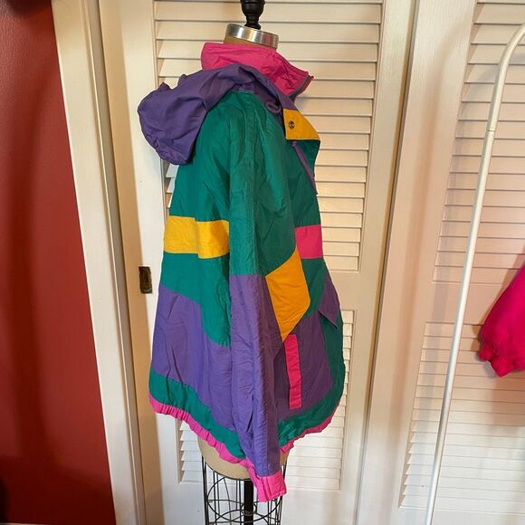 VINTAGE | multicolor ski jacket M - Picture 5 of 9